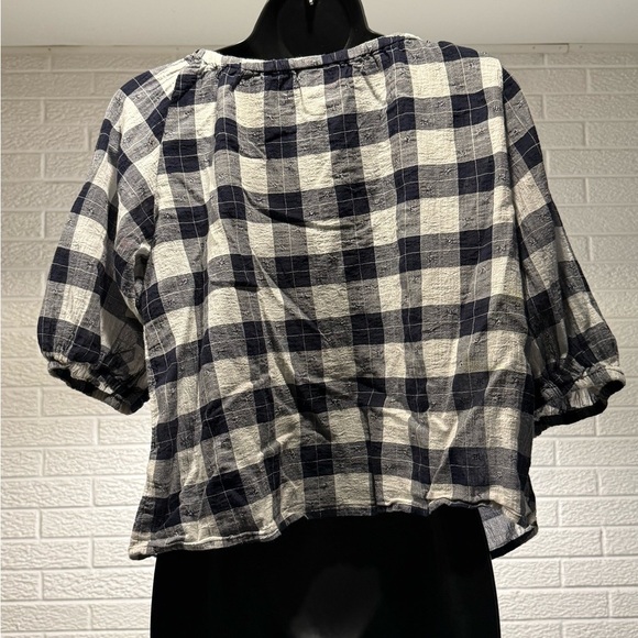 Universal Thread Black and White Boxy Blouse - Picture 2 of 3